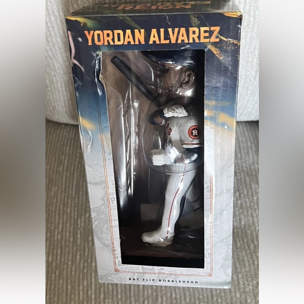 Yordan Alvarez Houston Astros White Bat Flip Bobblehead